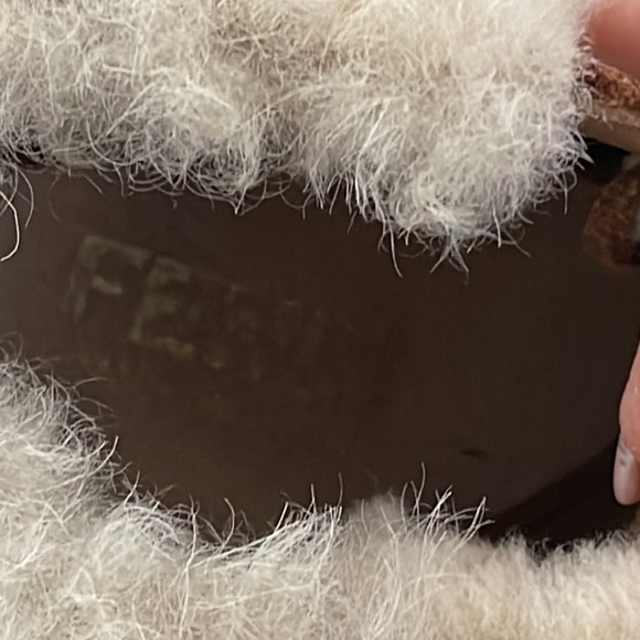 Fendi Shearling Suede Booties - European Sz 31/ US Size Little Kid 13 - Picture 7 of 8